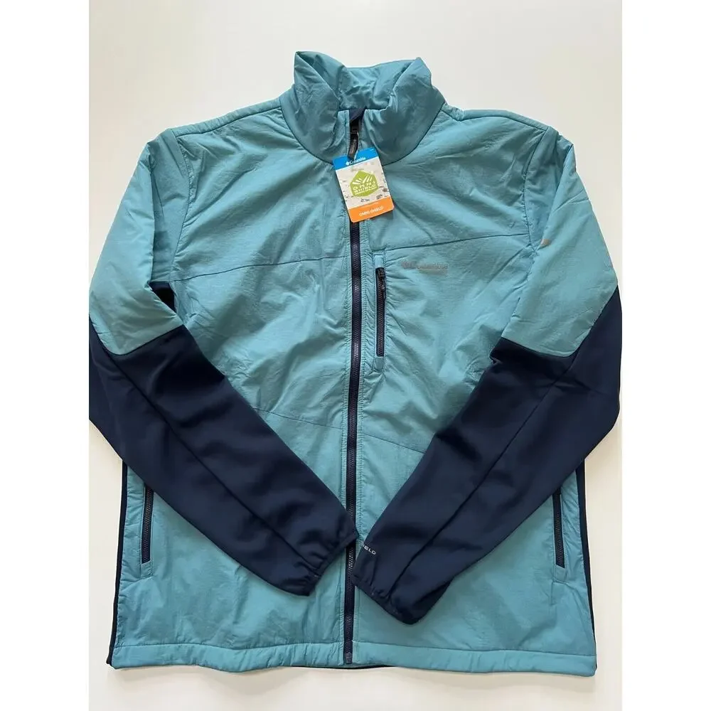 Columbia Titanium Men's Peak Pursuit Midlayer Hybrid Jacket Blue/Navy XL NWT